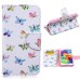 Fashion Colorful Drawing Printed Butterflies PU Leather Flip Wallet Stand Case With Card Slots For Samsung Galaxy S5 G900