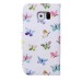 Fashion Colorful Drawing Printed Butterflies PU Leather Flip Wallet Stand Case With Card Slots For Samsung Galaxy S6 Edge