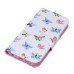 Fashion Colorful Drawing Printed Butterflies PU Leather Flip Wallet Stand Case With Card Slots For Samsung Galaxy S6 Edge