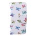 Fashion Colorful Drawing Printed Butterflies PU Leather Flip Wallet Stand Case With Card Slots For iPhone 5 / 5s