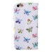 Fashion Colorful Drawing Printed Butterflies PU Leather Flip Wallet Stand Case With Card Slots For iPhone 5 / 5s