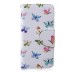 Fashion Colorful Drawing Printed Butterflies PU Leather Flip Wallet Stand Case With Card Slots For iPhone 5c