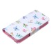 Fashion Colorful Drawing Printed Butterflies PU Leather Flip Wallet Stand Case With Card Slots For iPhone 5c