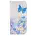 Fashion Colorful Drawing Printed Butterfly In The Blossom PU Leather Flip Wallet Stand Case With Card Slots for Samsung Galaxy S7 Edge G935