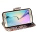 Fashion Colorful Drawing Printed Cool Leopard PU Leather Flip Wallet Stand Case With Card Slots For Samsung Galaxy S6 Edge