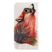 Fashion Colorful Drawing Printed Cool Wolf Howl PU Leather Flip Wallet Stand Case With Card Slots For Samsung Galaxy S6 Edge