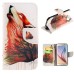 Fashion Colorful Drawing Printed Cool Wolf Howl PU Leather Flip Wallet Stand Case With Card Slots For Samsung Galaxy S6 G920