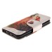 Fashion Colorful Drawing Printed Cool Wolf Howl PU Leather Flip Wallet Stand Case With Card Slots For iPhone 5 / 5s