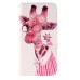 Fashion Colorful Drawing Printed Cute Giraffe PU Leather Flip Wallet Stand Case With Card Slots For Samsung Galaxy S6 G920