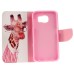 Fashion Colorful Drawing Printed Cute Giraffe PU Leather Flip Wallet Stand Case With Card Slots For Samsung Galaxy S6 G920