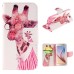 Fashion Colorful Drawing Printed Cute Giraffe PU Leather Flip Wallet Stand Case With Card Slots For Samsung Galaxy S6 G920