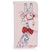 Fashion Colorful Drawing Printed Cute Giraffe PU Leather Flip Wallet Stand Case With Card Slots for Samsung Galaxy S7 Edge G935