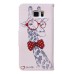 Fashion Colorful Drawing Printed Elegant Giraffe PU Leather Flip Wallet Stand Case With Card Slots For Samsung Galaxy Note 5