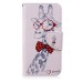 Fashion Colorful Drawing Printed Elegant Giraffe PU Leather Flip Wallet Stand Case With Card Slots For Samsung Galaxy S6 Edge