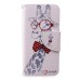 Fashion Colorful Drawing Printed Elegant Giraffe PU Leather Flip Wallet Stand Case With Card Slots For iPhone 5 / 5s