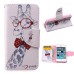 Fashion Colorful Drawing Printed Elegant Giraffe PU Leather Flip Wallet Stand Case With Card Slots For iPhone 5 / 5s