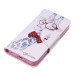 Fashion Colorful Drawing Printed Elegant Giraffe PU Leather Flip Wallet Stand Case With Card Slots For iPhone 5c