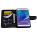 Fashion Colorful Drawing Printed Evil Smile Do Not Touch My Phone PU Leather Flip Wallet Stand Case With Card Slots For Samsung Galaxy Note 5