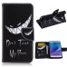 Fashion Colorful Drawing Printed Evil Smile Do Not Touch My Phone PU Leather Flip Wallet Stand Case With Card Slots For Samsung Galaxy Note 5