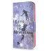 Fashion Colorful Drawing Printed Let Us Go To Neverland PU Leather Flip Wallet Stand Case With Card Slots For Samsung Galaxy S5 G900