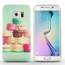 S6 Edge غطاء حماية بصورة حلوى للجالكسي