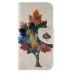 Fashion Colorful Drawing Printed Old Times Tree PU Leather Flip Wallet Stand Case With Card Slots For Samsung Galaxy S6 G920