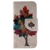 Fashion Colorful Drawing Printed Old Times Tree PU Leather Flip Wallet Stand Case With Card Slots For iPhone 5 / 5s