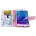 Fashion Colorful Drawing Printed Perfume PU Leather Flip Wallet Stand Case With Card Slots For Samsung Galaxy Note 5