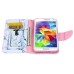 Fashion Colorful Drawing Printed Perfume PU Leather Flip Wallet Stand Case With Card Slots For Samsung Galaxy S5 G900