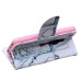 Fashion Colorful Drawing Printed Perfume PU Leather Flip Wallet Stand Case With Card Slots For iPhone 5 / 5s