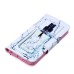 Fashion Colorful Drawing Printed Perfume PU Leather Flip Wallet Stand Case With Card Slots For iPhone 5 / 5s