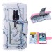 Fashion Colorful Drawing Printed Perfume PU Leather Flip Wallet Stand Case With Card Slots For iPhone 5 / 5s