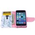 Fashion Colorful Drawing Printed Perfume PU Leather Flip Wallet Stand Case With Card Slots For iPhone 5c