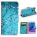Fashion Colorful Drawing Printed Plum Blossom Tree PU Leather Flip Wallet Stand Case With Card Slots For Samsung Galaxy Note 5