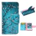 Fashion Colorful Drawing Printed Plum Blossom Tree PU Leather Flip Wallet Stand Case With Card Slots For iPhone 5 / 5s