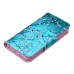 Fashion Colorful Drawing Printed Plum Blossom Tree PU Leather Flip Wallet Stand Case With Card Slots For iPhone 5 / 5s