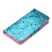 Fashion Colorful Drawing Printed Plum Blossom Tree PU Leather Flip Wallet Stand Case With Card Slots For iPhone 5c