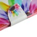 Fashion Colorful Drawing Printed Rainbow Flower PU Leather Flip Wallet Stand Case With Card Slots For iPhone 5c