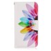 Fashion Colorful Drawing Printed Rainbow Flower PU Leather Flip Wallet Stand Case With Card Slots for Samsung Galaxy S7 Edge G935