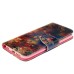 Fashion Colorful Drawing Printed Retro Flowers PU Leather Flip Wallet Stand Case With Card Slots For Samsung Galaxy S6 Edge