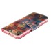 Fashion Colorful Drawing Printed Retro Flowers PU Leather Flip Wallet Stand Case With Card Slots For Samsung Galaxy S6 G920