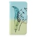 Fashion Colorful Drawing Printed Swallows Feather PU Leather Flip Wallet Stand Case With Card Slots For Samsung Galaxy Note 5