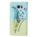 Fashion Colorful Drawing Printed Swallows Feather PU Leather Flip Wallet Stand Case With Card Slots For Samsung Galaxy Note 5