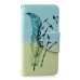 Fashion Colorful Drawing Printed Swallows Feather PU Leather Flip Wallet Stand Case With Card Slots For iPhone 5 / 5s