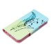 Fashion Colorful Drawing Printed Swallows Feather PU Leather Flip Wallet Stand Case With Card Slots For iPhone 5 / 5s