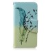 Fashion Colorful Drawing Printed Swallows Feather PU Leather Flip Wallet Stand Case With Card Slots For iPhone 5c