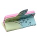 Fashion Colorful Drawing Printed Swallows Feather PU Leather Flip Wallet Stand Case With Card Slots For iPhone 5c