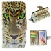 Fashion Colorful Drawing Printed Yellow Tiger PU Leather Flip Wallet Stand Case With Card Slots For Samsung Galaxy S6 G920