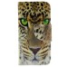 Fashion Colorful Drawing Printed Yellow Tiger PU Leather Flip Wallet Stand Case With Card Slots For iPhone 5 / 5s