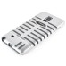 Fashion Elvis Microphone Style Anti-skid TPU and PC Hybrid Case for Samsung Galaxy Note 4 - Silver